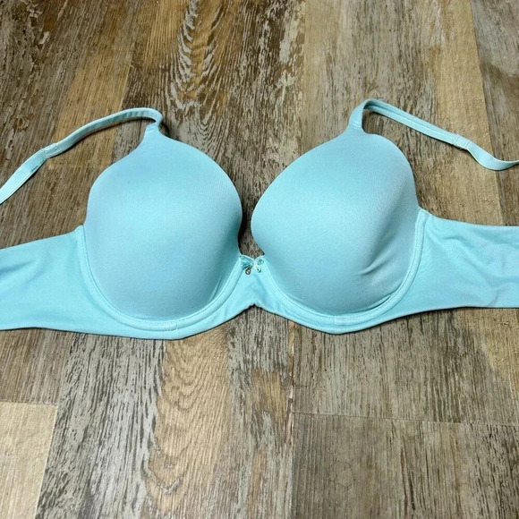 Soma Aqua Blue Embraceable Full Coverage Padded Underwire T Shirt Bra Size 34D - Picture 1 of 5